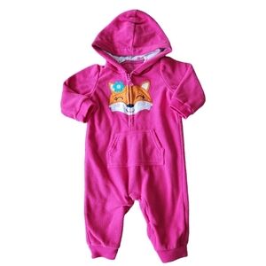 Carter's fleece sleeper with hood, 6 months
